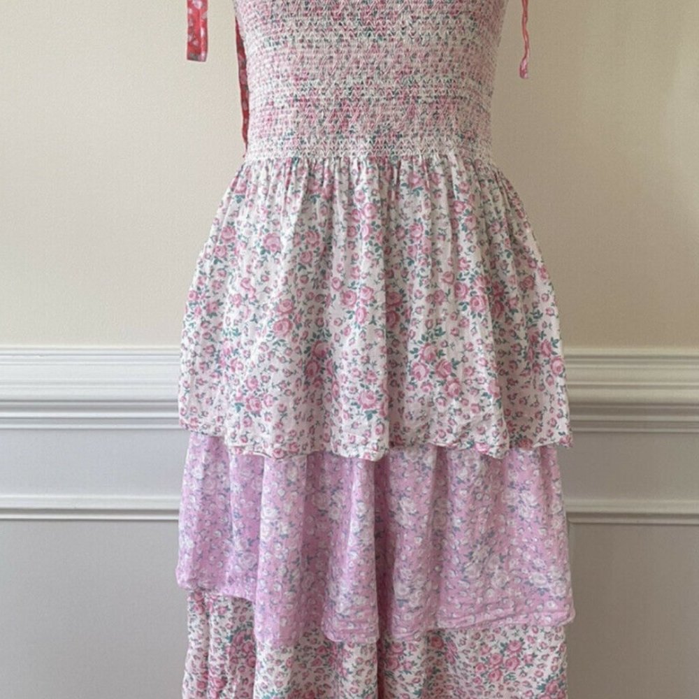LoveShackFancy Caressa Tiered Ruffle Maxi Dress - Picture 4 of 5